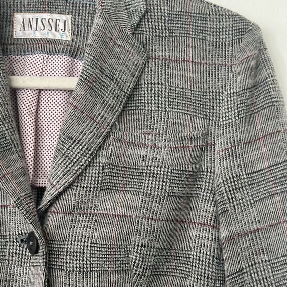 ANISSEJ Life Plaid Women’s Blazer 42 - Picture 2 of 10